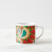 Abstrakt Art Red Owl Espressotasse (Rechts)