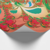 Abstrakt Art Red Owl Geschenkpapier (Ecke)
