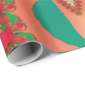 Abstrakt Art Red Owl Geschenkpapier (Rolleneckpunkt)