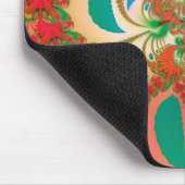 Abstrakt Art Red Owl Mousepad (Ecke)