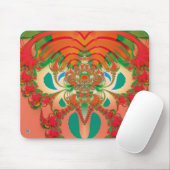 Abstrakt Art Red Owl Mousepad (Mit Mouse)
