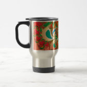 Abstrakt Art Red Owl Reisebecher (Links)