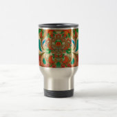Abstrakt Art Red Owl Reisebecher (Mittel)
