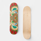 Abstrakt Art Red Owl Skateboard (Vorderseite)