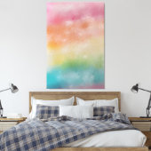 Abstrakt Art Red Pink Blau Lila Farben Moderne Leinwanddruck (Insitu (Schlafzimmer))