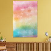 Abstrakt Art Red Pink Blau Lila Farben Moderne Leinwanddruck (Insitu (Wohnzimmer))