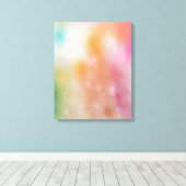 Abstrakt Art Red Pink Blue Lila Green Leinwanddruck (Insitu (Holzboden))