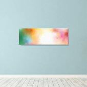 Abstrakt Art Red Pink Yellow Green Trendy Leinwanddruck (Insitu (Holzboden))