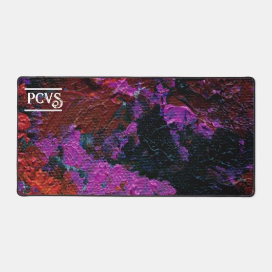 Abstrakt Art Red Planet Garden individuell anpassb Schreibtischunterlage (Vorderseite)