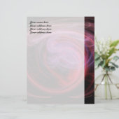 Abstrakt Art Red Wave Briefbogen (Stehend Vorderseite)