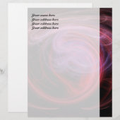 Abstrakt Art Red Wave Briefbogen (Vorne/Hinten)