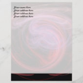 Abstrakt Art Red Wave Briefkopf (Vorderseite)