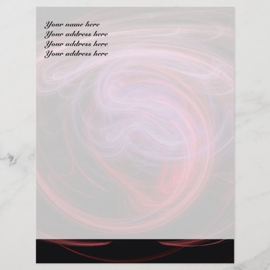 Abstrakt Art Red Wave Briefkopf (Vorderseite)