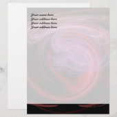 Abstrakt Art Red Wave Briefkopf (Vorne/Hinten)