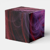 Abstrakt Art Red Wave Geschenkschachtel (Rückseite)