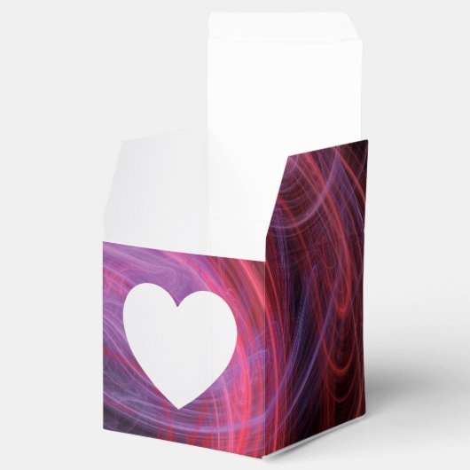 Abstrakt Art Red Wave Geschenkschachtel (Geöffnet)