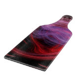 Abstrakt Art Red Wave Schneidebrett (Ecke)