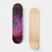 Abstrakt Art Red Wave Skateboard (Vorderseite)