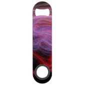 Abstrakt Art Red Wave Speed Flaschenöffner (Rückseite)