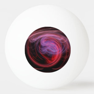 Abstrakt Art Red Wave Tischtennisball
