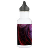 Abstrakt Art Red Wave Trinkflasche (Links)