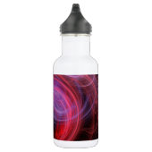 Abstrakt Art Red Wave Trinkflasche (Rechts)