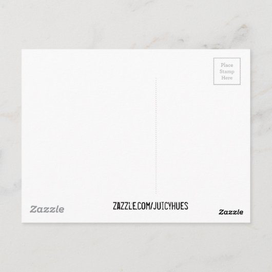 Abstrakt Art Regenbogenstreifen malen Tropfen Postkarte (Rückseite)