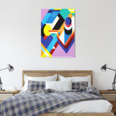 Abstrakt Art Retro Leinwanddruck (Insitu (Schlafzimmer))