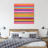 Abstrakt Art rosa Farbe Regenbogenstreifen Leinwanddruck (Insitu (Schlafzimmer))