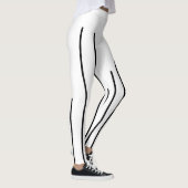 Abstrakt Art Schwarz-weiß Lines Minimalismus Leggings (Rechts)