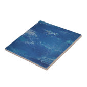 Abstrakt Art Sky Blue Sea Fliese (Seite)