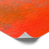 Abstrakt Art Sky Fire Lava Red Orange Türkise Poster (Ecke)