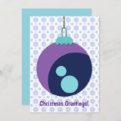 Abstrakt Art Snow Man Weihnachts-Weihnachtskarte Dankeskarte (Vorne/Hinten)