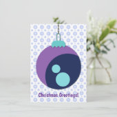 Abstrakt Art Snow Man Weihnachts-Weihnachtskarte Dankeskarte (Stehend Vorderseite)