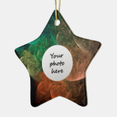 Abstrakt Art Space Bird Keramikornament (Links)