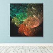 Abstrakt Art Space Bird Leinwanddruck (Insitu (Holzboden))