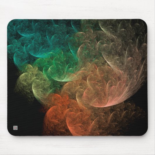 Abstrakt Art Space Bird Mousepad (Vorne)