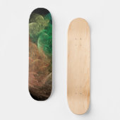 Abstrakt Art Space Bird Skateboard (Vorderseite)