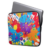 Abstrakt Art Splash Laptopschutzhülle (Vorderseite Links)
