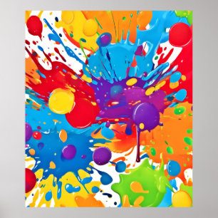Abstrakt Art Splash Poster
