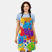 Abstrakt Art Splash Schürze (Getragen)