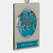 Abstrakt Art Spring Garden Banner-Ornament Silber (Rechts)