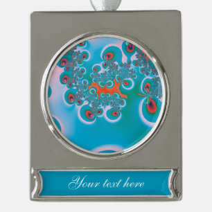 Abstrakt Art Spring Garden Banner-Ornament Silber