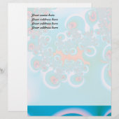 Abstrakt Art Spring Garden Briefbogen (Vorne/Hinten)