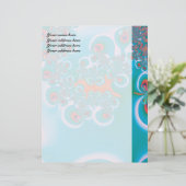 Abstrakt Art Spring Garden Briefkopf (Stehend Vorderseite)