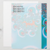 Abstrakt Art Spring Garden Briefkopf (Vorne/Hinten)