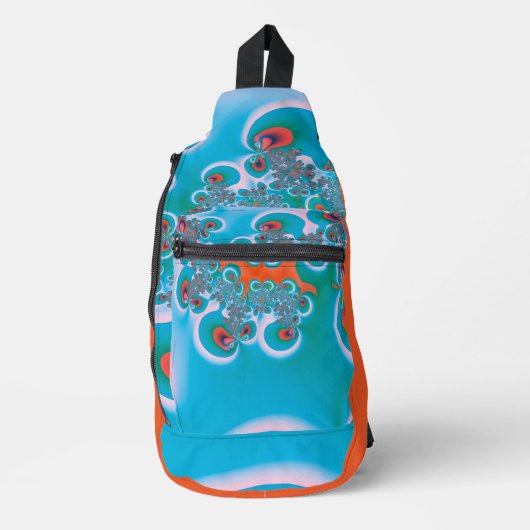 Abstrakt Art Spring Garden Crossbody Bag (Vorderseite)