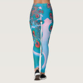 Abstrakt Art Spring Garden Leggings (Rückseite)