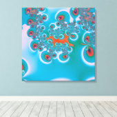 Abstrakt Art Spring Garden Leinwanddruck (Insitu (Holzboden))