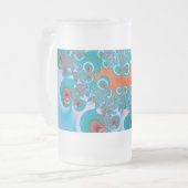 Abstrakt Art Spring Garden Mattglas Bierglas (Vorderseite Links)